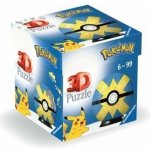 RAVENSBURGER 3D Puzzleball Pokémon Quick Ball 54 ks – Zboží Mobilmania