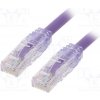 síťový kabel Panduit UTP6AX0.5MVL Patch, TX6A™ 10Gig,U/UTP; 6a; drát; Cu; PVC; 0,5m, fialový
