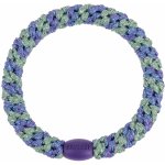 KKNEKKI Gumička do vlasů Kknekki Purple Green Glitter, modrá barva, textil – Zboží Mobilmania