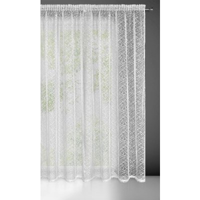 ZÁCLONA AMANDA NA PÁSCE 300X270 CM BÍLÁ – Hledejceny.cz