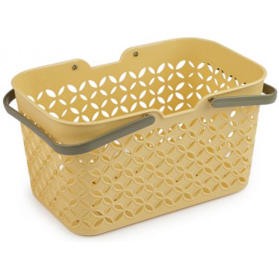 Prima-obchod Plastový košík 18,5x28 cm, barva 2 žlutá – Sleviste.cz