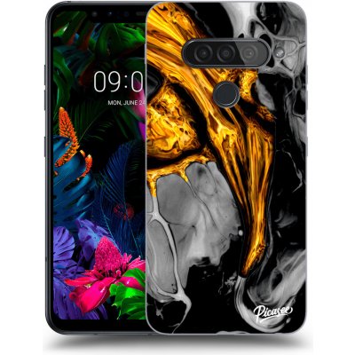 Pouzdro Picasee silikonové LG G8s ThinQ - Black Gold čiré – Zbozi.Blesk.cz