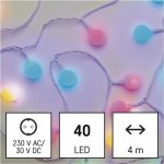 Emos D5AM01 LED světelný cherry řetěz kuličky 2,5 cm 4 m venkovní i vnitřní multicolor časovač – Zboží Mobilmania