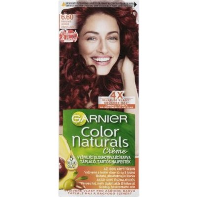 Garnier Color Naturals Créme permanentní barva na vlasy 660 Fiery Pure Red 40 ml – Zboží Mobilmania