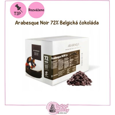 Arabesque Noir hořká 72%, 500 g – Zboží Dáma