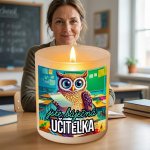 Ahome CZ Originální skleněný svícen Jste báječná učitelka – Sleviste.cz