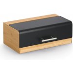 Velký chlebník bambusový ZELLER, černý, 36 x 20 x 13 cm černá – Zboží Dáma