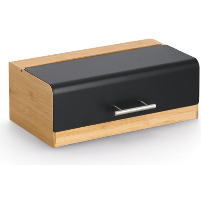 Velký chlebník bambusový ZELLER, černý, 36 x 20 x 13 cm černá – Zboží Dáma