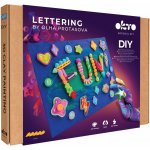 Okto lettering výtvarný set pro malování hmotou Fun 30 × 40 cm – Hledejceny.cz