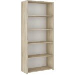 MBN Knihovna s policemi MODERN B80 180x80x30 cm Sonoma – Hledejceny.cz