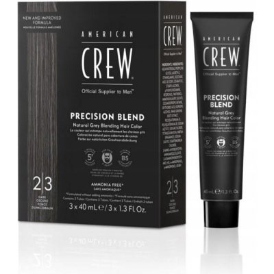 American Crew Precision Blend Dark 2-3 3 x 40 ml odličovač pro muže