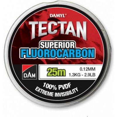 DAM Damyl Tectan Superior Fluorocarbon Invisible 25 m 0,2 mm 3,3 kg – Hledejceny.cz