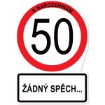 Albi Přání k narozeninám - Dopravní značka 50 let – Zboží Dáma