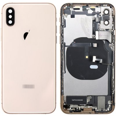 Apple iPhone XS - Zadní Housing - zlatý s malými díly – Zboží Mobilmania