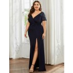 Ever Pretty večerní a společenské šaty EP01669-3 modrá – Zboží Mobilmania