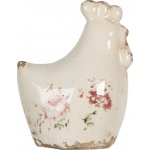 Clayre & Eef Dekorace vintage kohoutek s růžemi Rose 9*6*11 cm – Hledejceny.cz