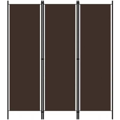 Shumee 3dílný paraván hnědý 150 x 180 cm – Zboží Dáma