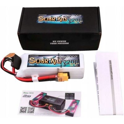 Gens ace G-Tech Soaring 2200 mAh 14.8V 30C 4S1P Lipo Battery Pack with XT60 plug GEA224S30X6GT – Hledejceny.cz
