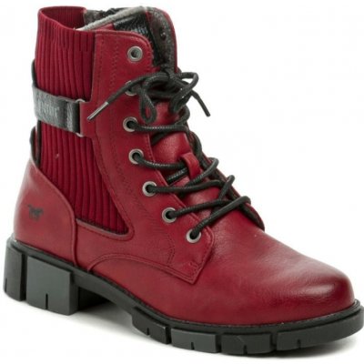 Mustang 1443-502-5 dámská nadměrná zimní obuv červená – Hledejceny.cz