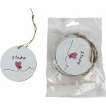 Visačka s nápisem Z LÁSKY, 10 ks D7859 – Zboží Mobilmania