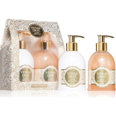 Vivian Gray Romance Vanilla Sweet luxusní mléko na ruce 250 ml + tekuté mýdlo 250 ml dárková sada