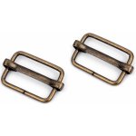 Prima-obchod Posunovač na popruhy šíře 20 mm, barva 3 staromosaz – Zboží Dáma