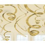 Amscan Závěsné spirály zlaté – Sleviste.cz