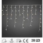 MagicHome Reťaz Icicle 200 LED teplá biela MULTI CONNECT cencúľová jednoduché svietenie – Hledejceny.cz