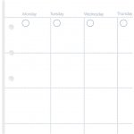 Filofax Nedatovaný měsíční kalendář náplň Clipbook A5 – Zboží Mobilmania