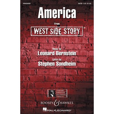 America from West Side Story noty pro sbor SATB 996429 – Zboží Dáma
