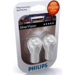 Philips SilverVision 12496SVB2 PY21W BAU15s 12V 21W | Zboží Auto