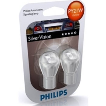 Philips SilverVision 12496SVB2 PY21W BAU15s 12V 21W