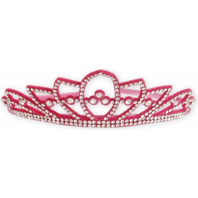 Čelenka do vlasů - korunka Barva: tmavě růžová – Zboží Dáma