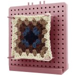 Pro Háčkování Vypínací podložka na čtverce. - verze V2 - 17,5 cm - pink powder – Sleviste.cz