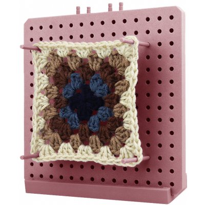 Pro Háčkování Vypínací podložka na čtverce. - verze V2 - 17,5 cm - pink powder – Sleviste.cz