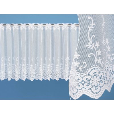 Vitrážková záclona - květy - vzor 54853 – Zboží Mobilmania