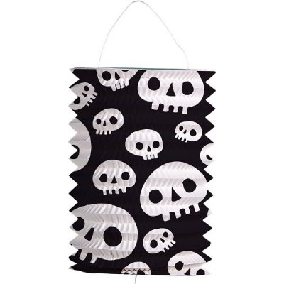 Papírový lampion s lebkami 16 x 22 cm – Zbozi.Blesk.cz
