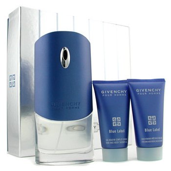 Givenchy Pour Homme Blue Label EDT 100 ml + sprchový gel 75 ml + balzám po holení 75 ml dárková sada