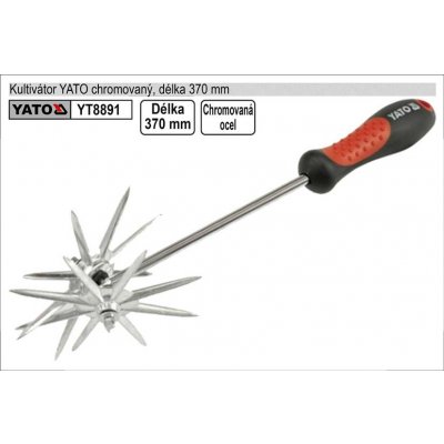 YATO Kypřič půdy s násadou 370 mm chrom – Zboží Dáma