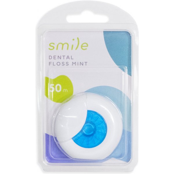 Zubní niť Smile dentální nit máta 50 m