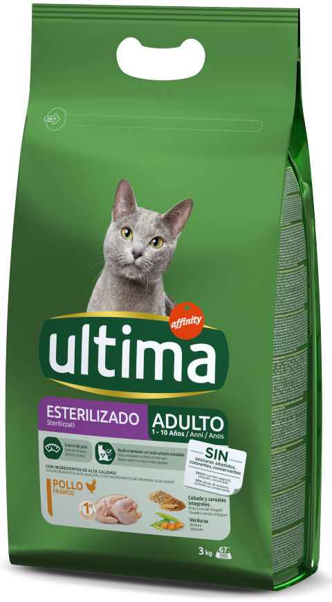 Ultima Cat Sterilized kuřecí & ječmen 2 x 3 kg