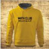 Pánská mikina s potiskem Math club Žlutá 501140