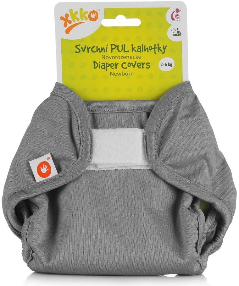 Kikko Svrchní PUL kalhotky XKKO Newborn Grey