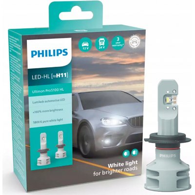Philips Ultinon Pro5100 HL H11-LED PGJ19-2 12/24V 12W 11362U51X2 2 ks | Zboží Auto