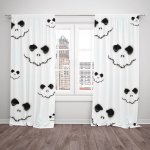 IMPAR Závěsy Skeleton face (Rozměr : 140x250, Materiál: Blackout) – Hledejceny.cz