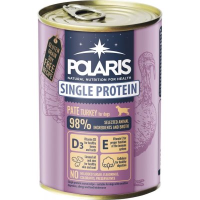 Polaris Single Protein Paté krůtí 6 x 400 g – Zbozi.Blesk.cz