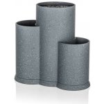BANQUET GRANITE Grey Stojan na nože 3v1 – Zboží Dáma