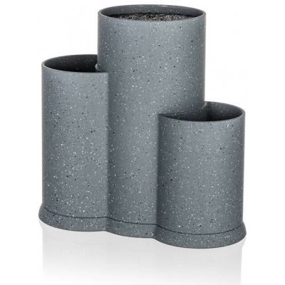 BANQUET GRANITE Grey Stojan na nože 3v1 – Zboží Dáma