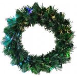 HOMESTYLING Vánoční věnec s LED osvětlením 50 cm barevný KO-AFB000140 – Hledejceny.cz