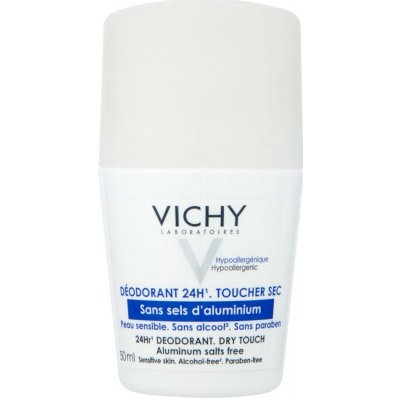 Vichy deodorant kuličkový deodorant roll-on pro citlivou pokožku 24Hr Deodorant Dry Touch 50 ml